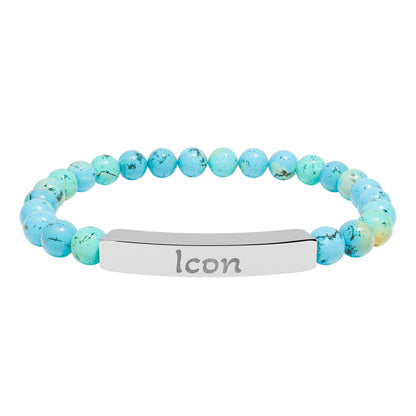 Engraved Stone Bracelet - 'Icon'