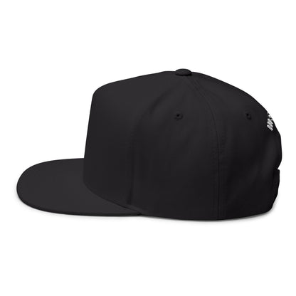 Hustle - Blank Front Flat Bill Snapback Trucker Hat