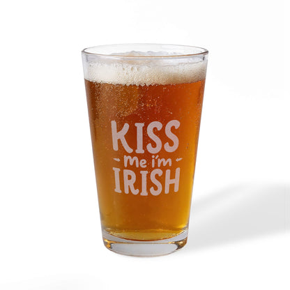 Pint Glass – Kiss Me I'm Irish 1