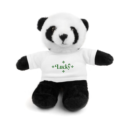 Lucky Tee Plush - Bear, Sheep, Bunny, Jaguar, Panda, or Lion
