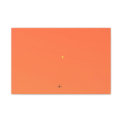 "To The Moon" (Orange) Canvas