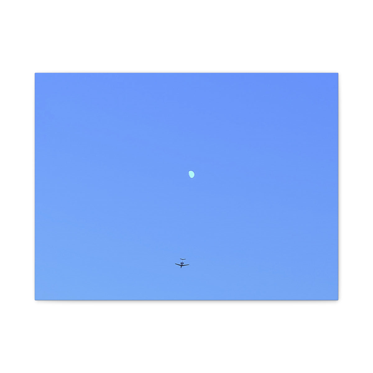 "To The Moon" (Blue) Canvas