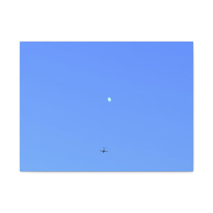 "To The Moon" (Blue) Canvas