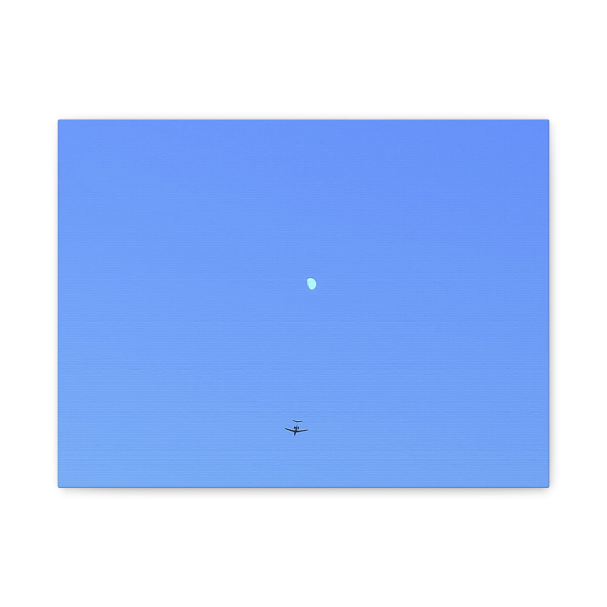 "To The Moon" (Blue) Canvas