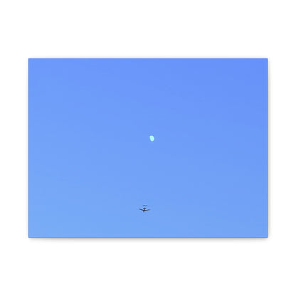 "To The Moon" (Blue) Canvas