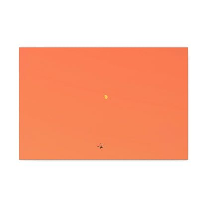 "To The Moon" (Orange) Canvas