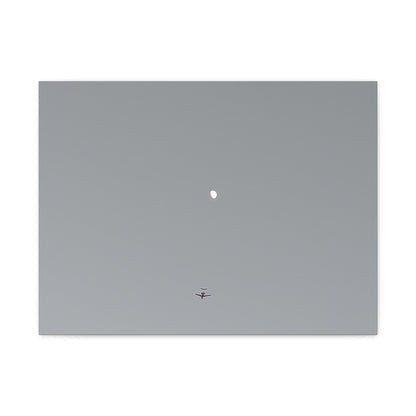 "To The Moon" (Gray) Canvas