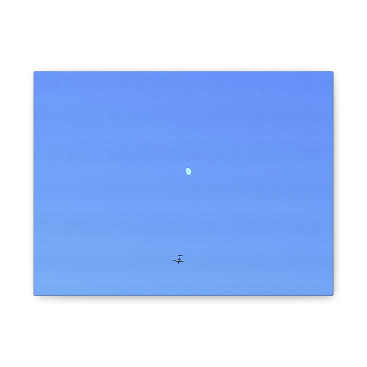 "To The Moon" (Blue) Canvas