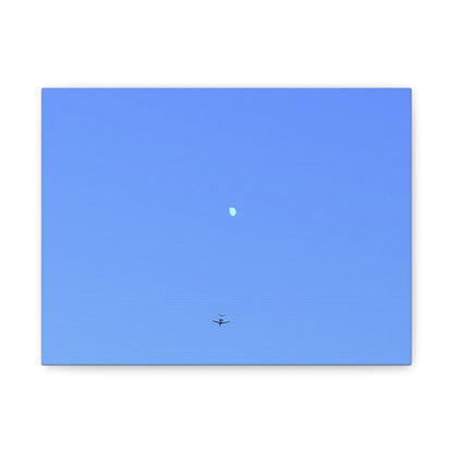 "To The Moon" (Blue) Canvas