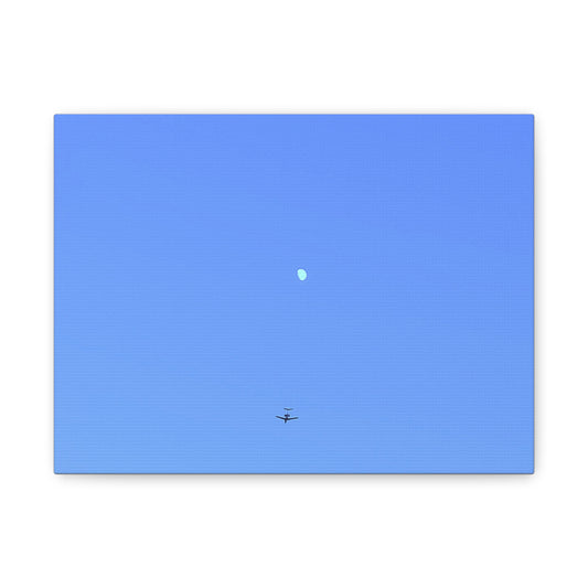 "To The Moon" (Blue) Canvas