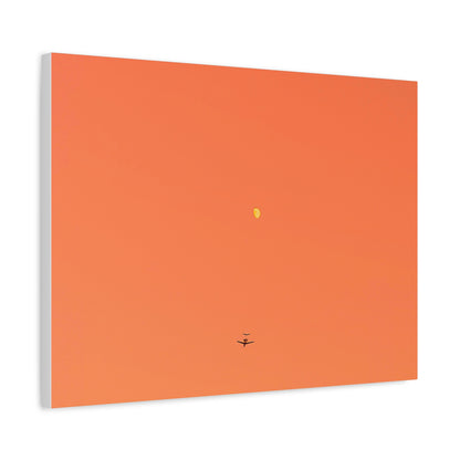 "To The Moon" (Orange) Canvas