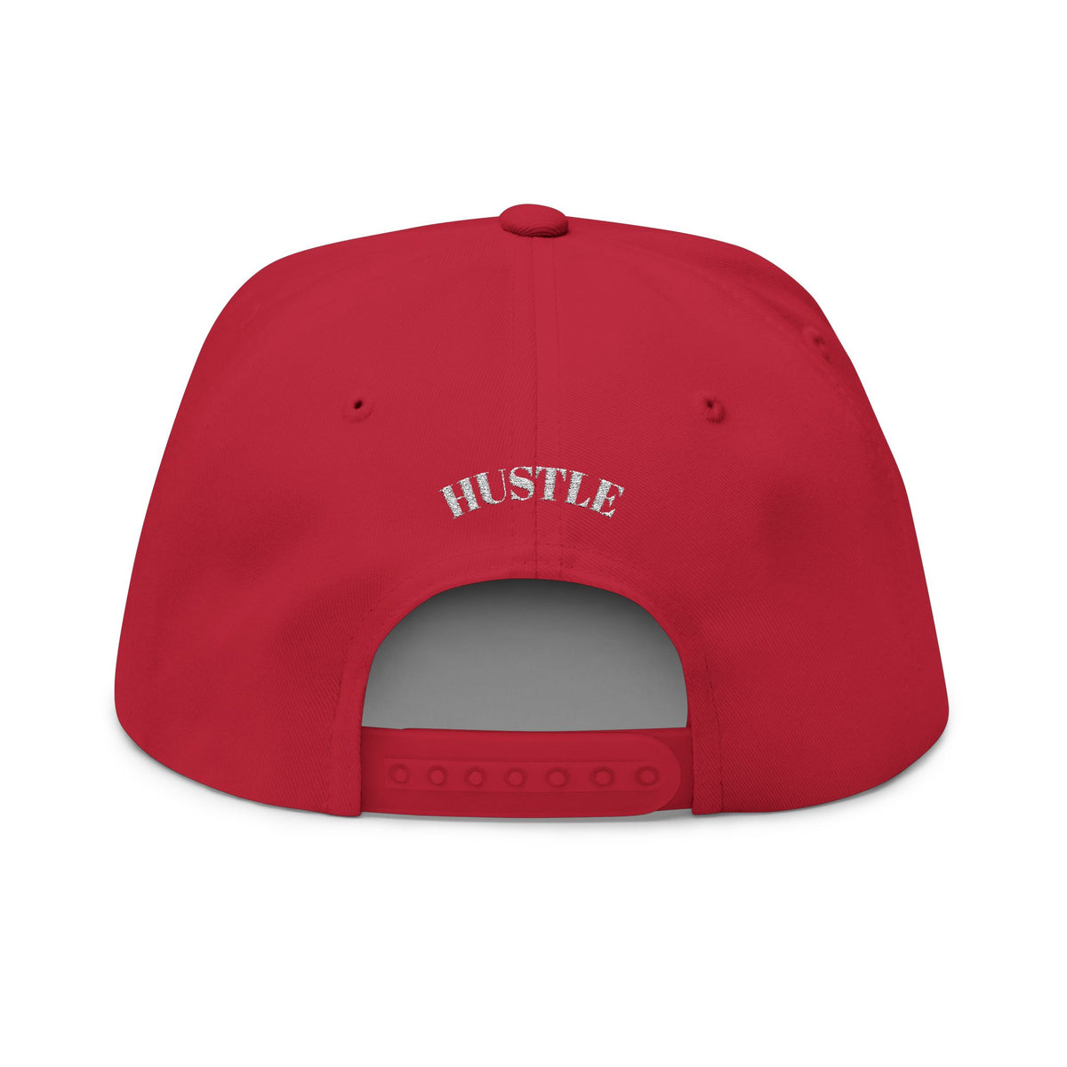 Hustle - Blank Front Flat Bill Snapback Trucker Hat