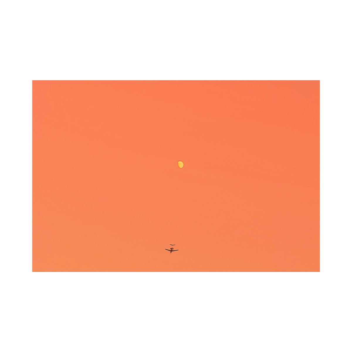 "To The Moon" (Orange) Canvas