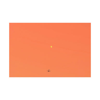 "To The Moon" (Orange) Canvas