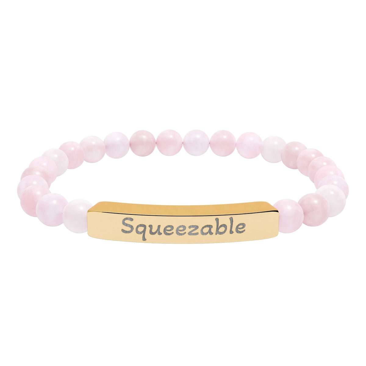 Engraved Stone Bracelet - 'Squeezable'