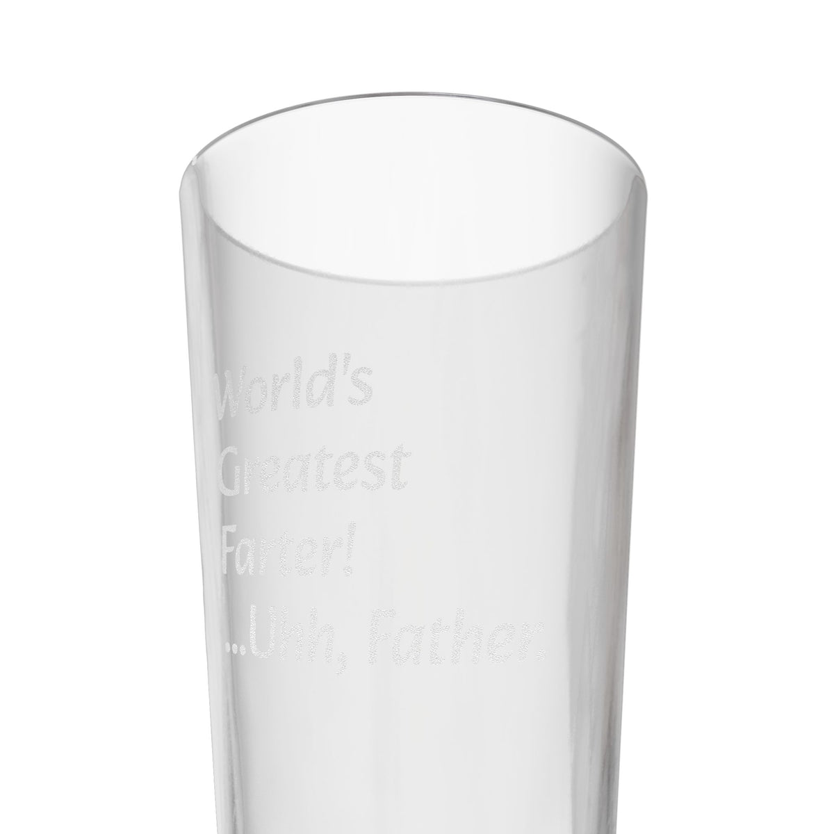 Etched 16oz Pint Glass – "World's Greatest Farter"
