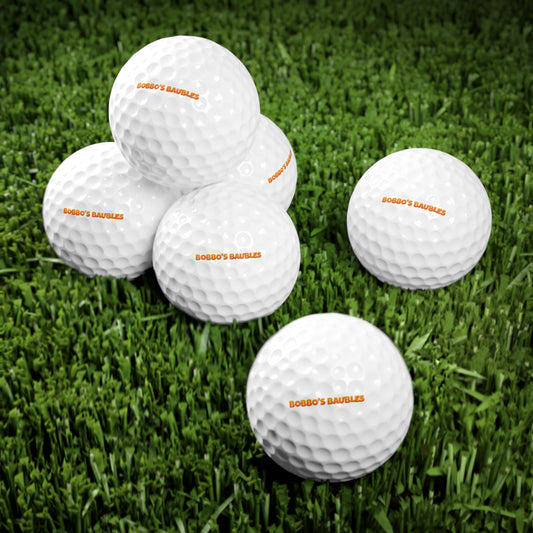 Baubles Logo Golf Balls - 6-pack - Orange
