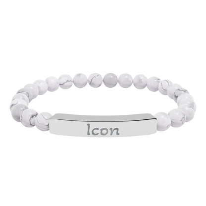 Engraved Stone Bracelet - 'Icon'