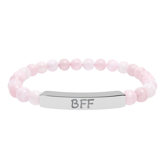 Engraved Stone Bracelet - 'BFF'