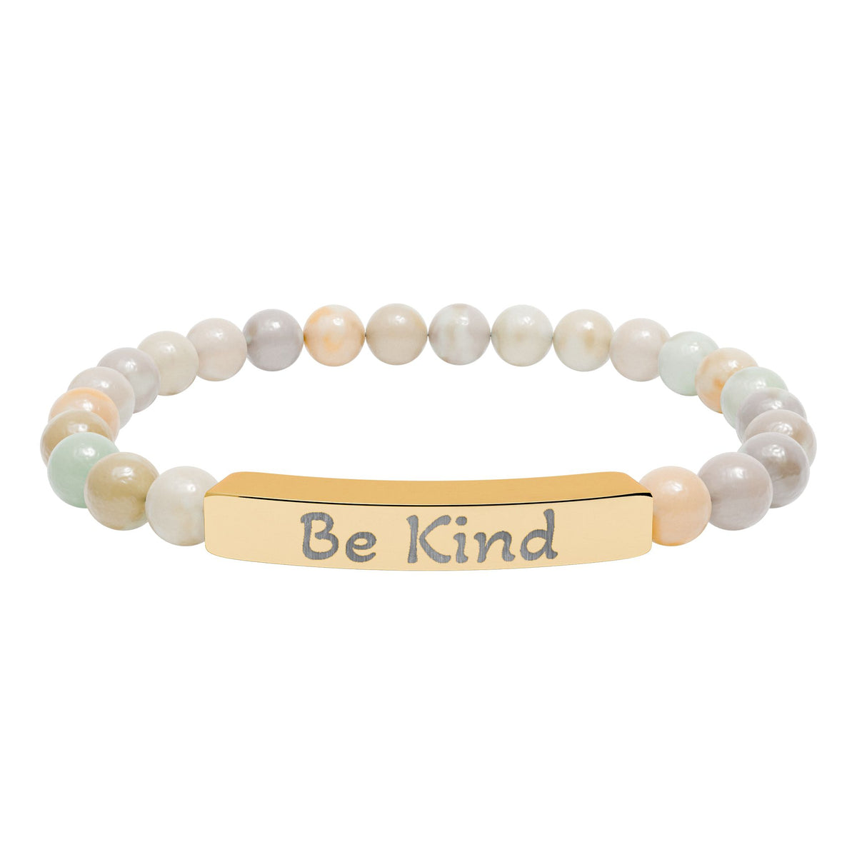 Engraved Stone Bracelet - 'Be Kind'