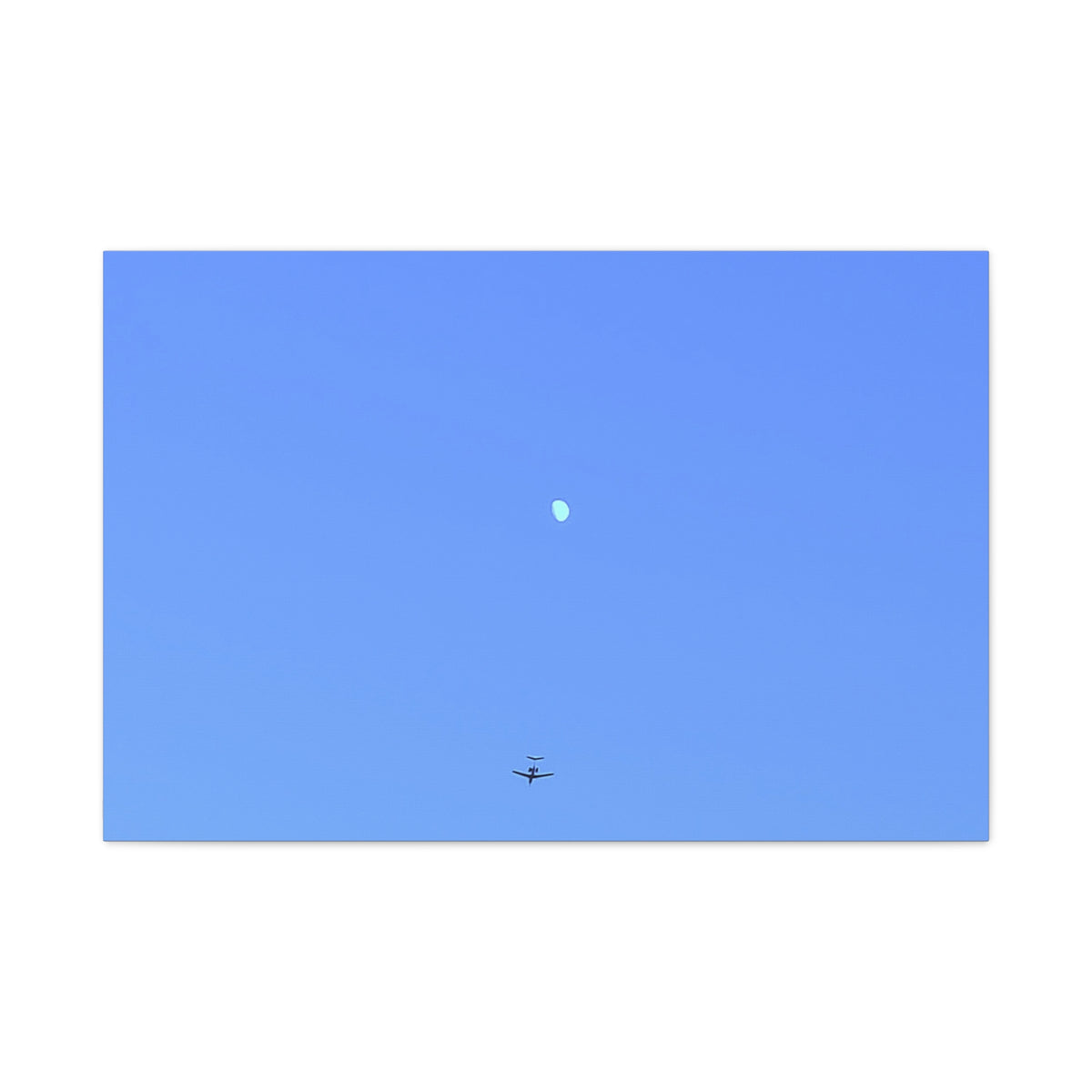 "To The Moon" (Blue) Canvas