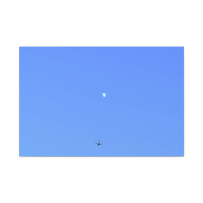 "To The Moon" (Blue) Canvas