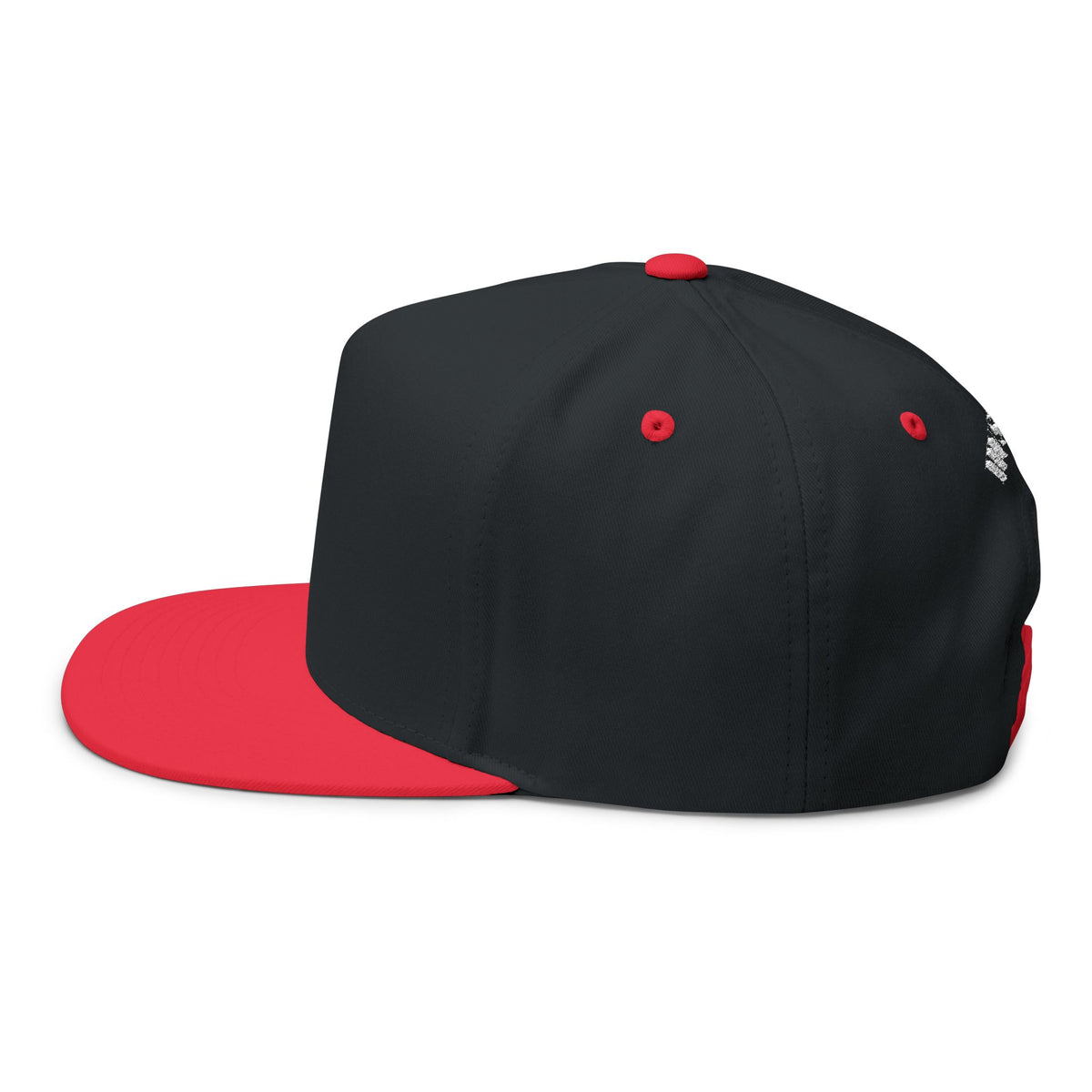 Hustle - Blank Front Flat Bill Snapback Trucker Hat