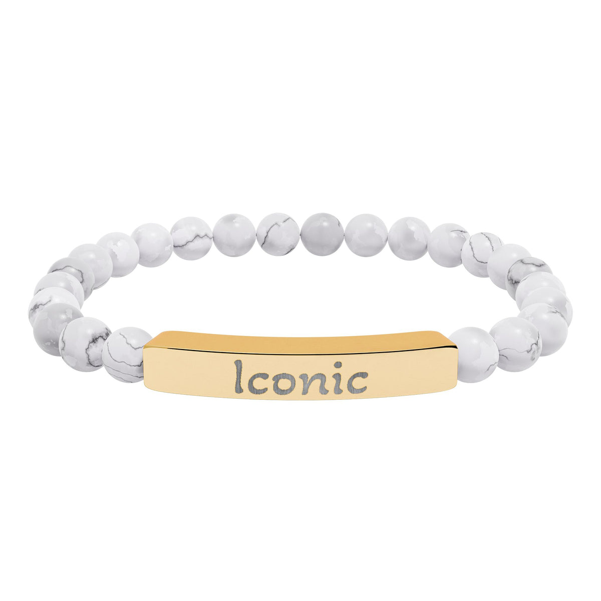 Engraved Stone Bracelet - 'Iconic'