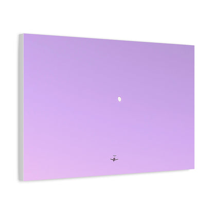 "To The Moon" (Purple) Canvas