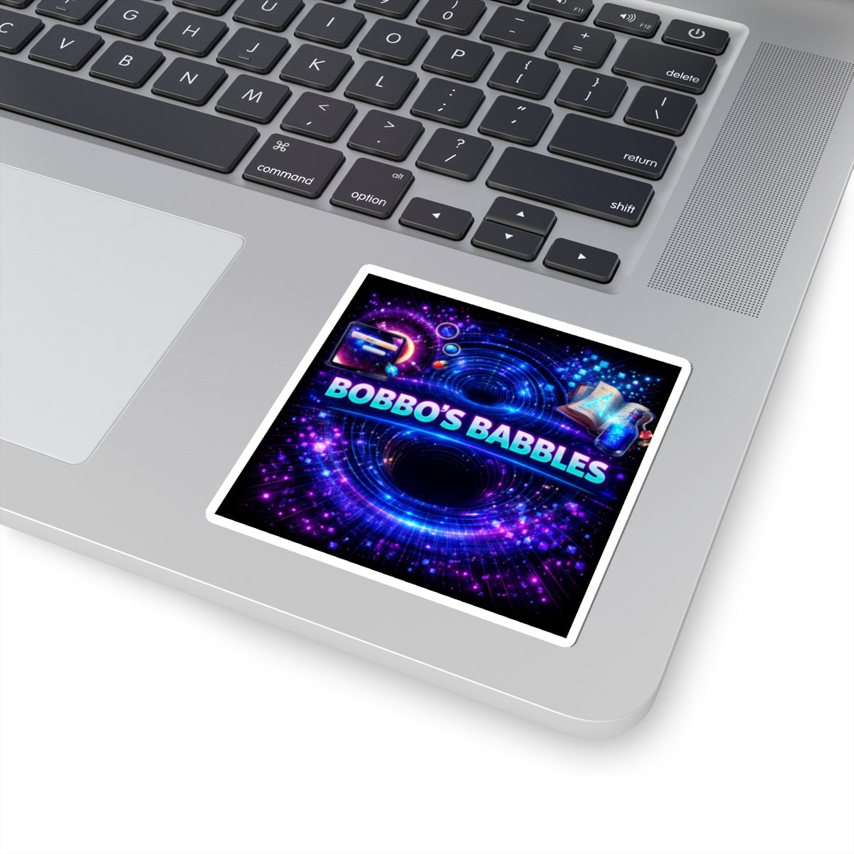 'Bobbo’s Babbles' Matrix Logo Sticker
