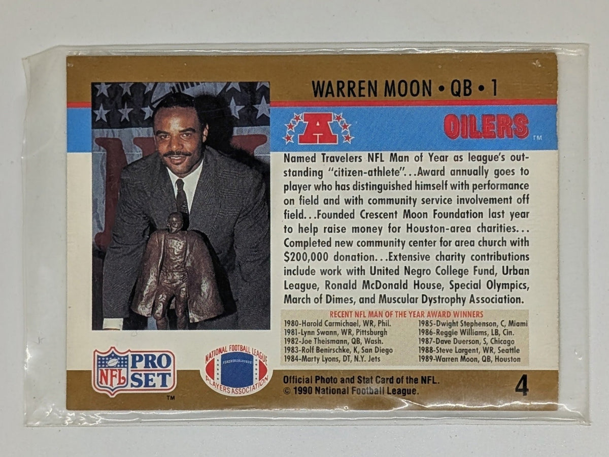 Eddie George Figurine & Warren Moon Card