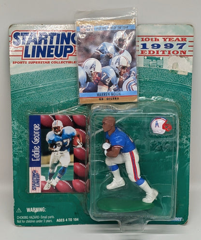 Eddie George Figurine & Warren Moon Card